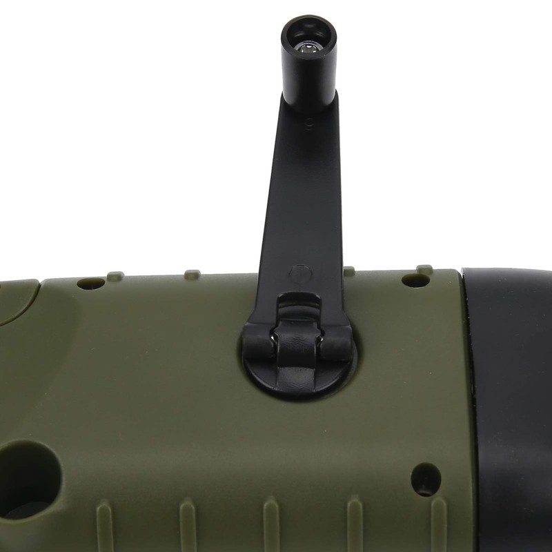 Multifunction Solar Hand LED Emergency Flashlight Crank Torch ABS Folding