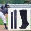 LEACOOLKEY Baseball Belt and Socks Combo Set Breathable Softball Socks