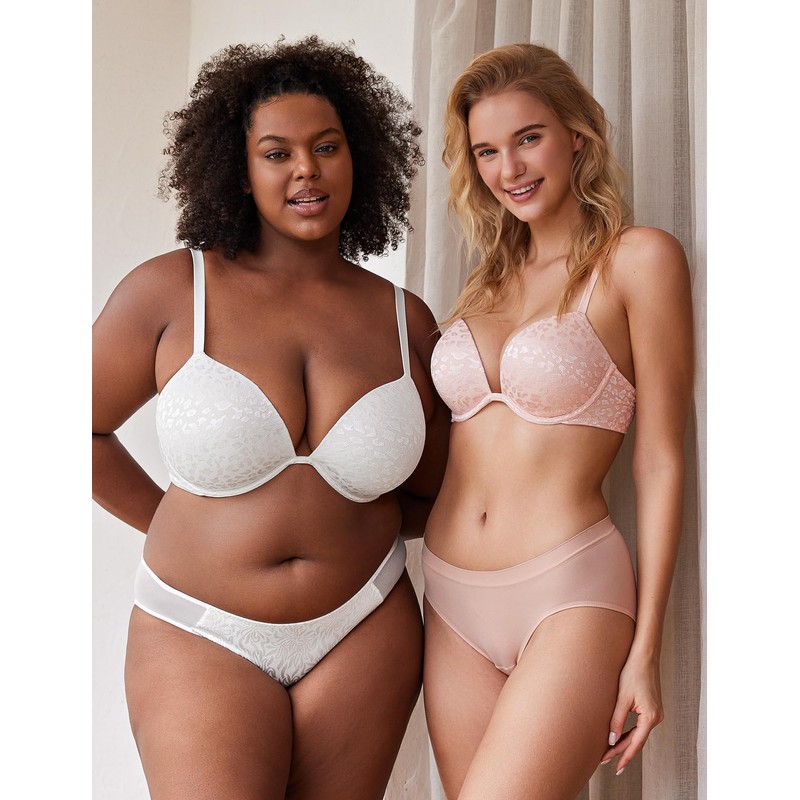 Wingslove Women's Underwire Super Push-Up Bra, Extremely Padded Maximiser for
