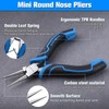 SPEEDWOX 5 Inch Round Nose Pliers for Jewelry Making, Mini