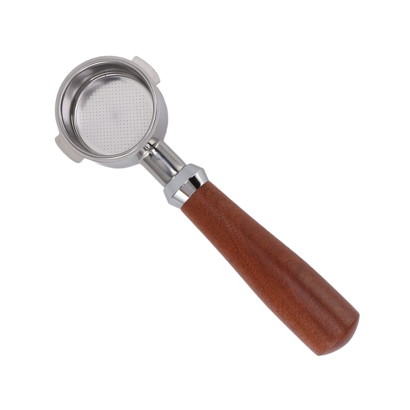 51mm Bottomless Portafilter 2 Ears Stainless Steel Basket and Redwood