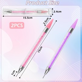GIKPAX 2 Pcs Diamond Art Pens, Diamond Painting Pens With Wax Tips Diamond Art Accessories Suitable for Diamond Painting Nail Art DIY