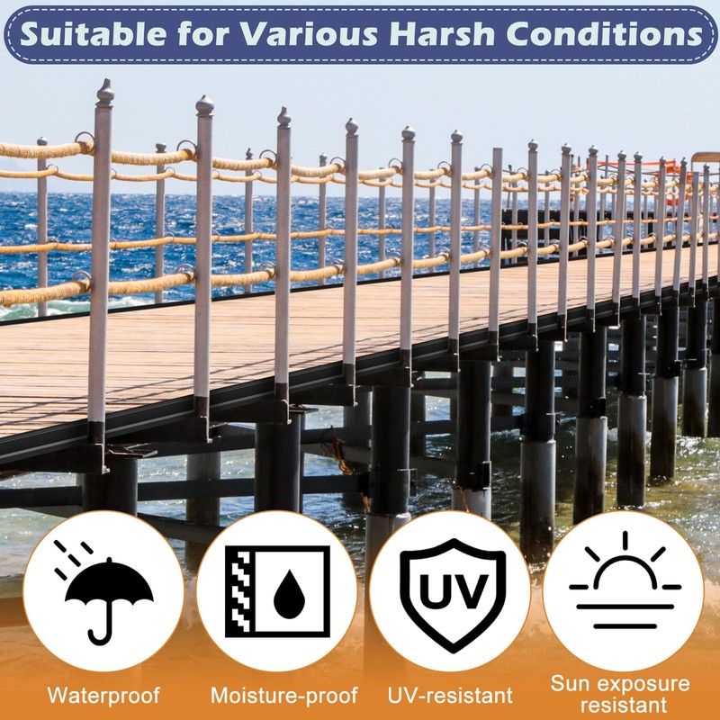 Maasechs Dock Bumpers Full Face Edge PVC Profile Guard with