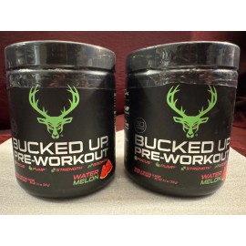 Bucked Up *Read* 2x BUCKED UP PRE-WORKOUT WATERMELON 11.1 OZ 30 (60) SERVINGS 05/27