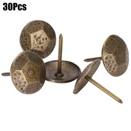 30pcs Drum Tacks Retro Decorative Nails Antique Decorative Nails Wooden Box Sofa Chair Home Decor DIY Handmade Craft