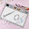 Bead Mat with Bead Scoop and Tweezers, 11.4x8inch Beads Design