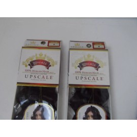 Upscale Lot of 2 Upscale 100% Human Hair Quality Paris Wet & Wave - 12” - Color 4 - NEW