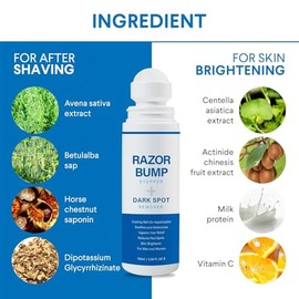 Tapón de afeitado con tratamiento de cabello encarnado: tratamiento de golpes de afeitar para hombres y mujeres, solución para después del afeitado pa