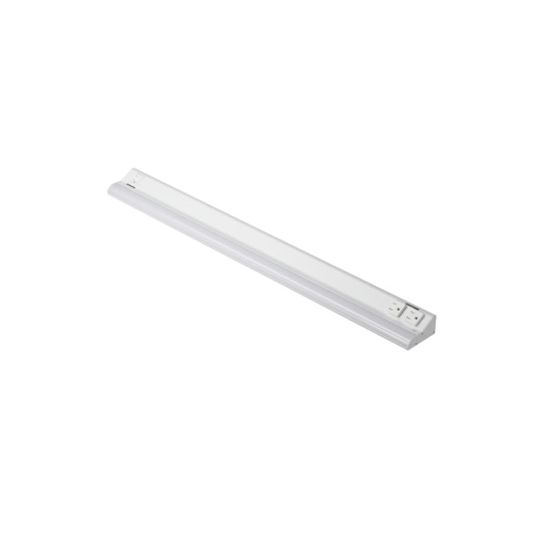American Lighting 12-Inch LED Courant Undercabinet Light with One Receptacle,