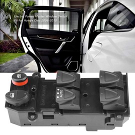 Terisass Interruptor de la ventana eléctrica 35750SNVH51 Frente de lado Izquierdo de Conductor Botón de Interruptor de Control de Ventana Maestra de Potencia para Honda Civic 2006 2007 2008 2009 2010