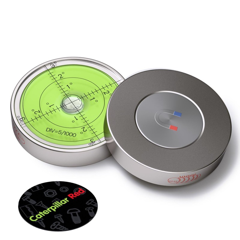 Magnetic Metal Large Spirit Bubble Level 60mm Diameter, (2 23/64