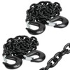 JEXTRA 1/4" x 35" Grade 70 Trailer Safety Chain, Clevis