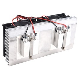 Mini Air Conditioner DC 12V Small Fish Tank Cold Water Cooling kit DIY Thermoelectric Peltier Refrigeration Heatsink Module kit Thermoelectric Cooler Peltier Water Cooling System for Car Electronic