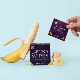 Banana Scented Body Cleansing Wipes 10 Count – Gentle pH Balanced Eco-Friendly Daily Freshness Wipes for Men & Women Travel & Daily Use