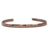 ELAMENTS DESIGN Solid Copper Extra Slim Bracelet Hammered Design Fits