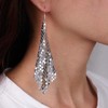 TseenYi Metal Mesh Earrings with Tassel Sequins Earrings Made of