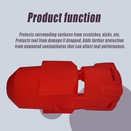 Seeklf 1pcs Red 49-16-2864 M18 FUEL 3/4 in High Torque Impact Wrench Protective Boot Compatible with 2862-20 2683-20 2864-20 2862-22 2862-22R 2863-22 2863-22R 2864-22 2864-22R