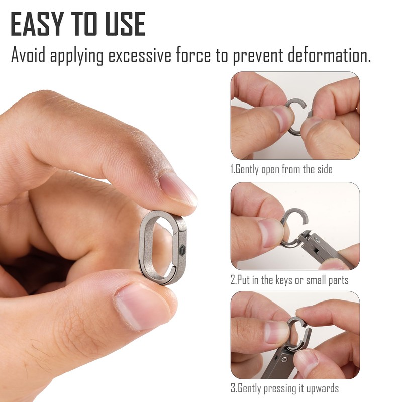 KeyUnity KA30SW Mini Split Key Ring Quick Release Key Organizer