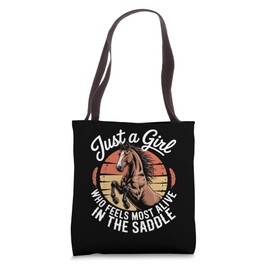 Cute Horse Rider Horseback Riding for Horse Lover Equestrian Tote Bag