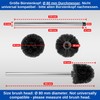Premium Toilet Brush Set, 2 Pieces, in Black, Stainless Steel