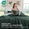 Bedsure Twin Comforter Set - 5 Pieces Forest Green Twin