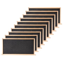 POLLIBEE Deep Brood Beehive Frames and Wax Foundations,10 Pack Honey Bee Frames with 100% Beeswax Coated Food Grade Foundation Sheets, 9-1/8-Inch (Black