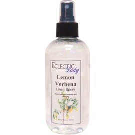 Lemon Verbena Linen Spray (Double Strength), 8 ounces - Eclectic Lady Sheet and Linen Spray - No Artificial Colors, Parabens, or Preservatives - Long-Lasting Scent for Bed, Fabric & Pillow