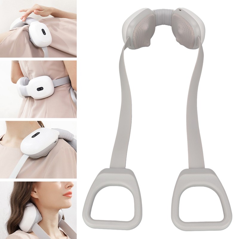 Cordless Neck Shoulder Massager Hot Compress Kneading Portable Electric Shoulder