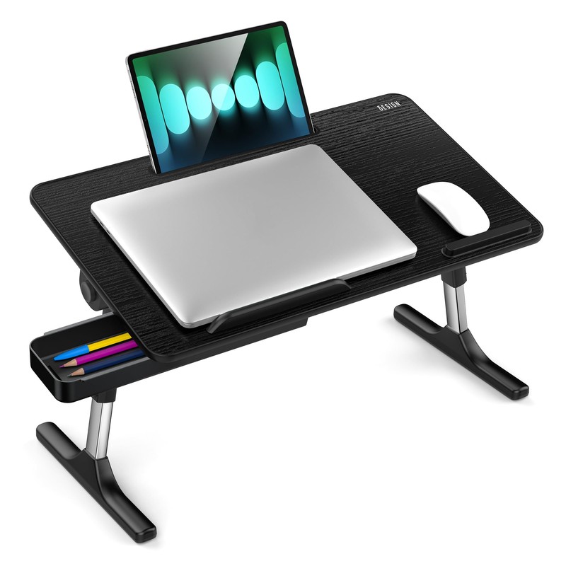 Besign LT05 Adjustable Laptop Table, Lap Desk, Portable Standing Bed
