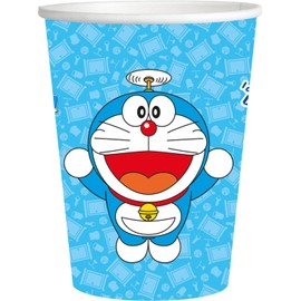 BeenSmile, Doraemon Disposable Paper Cups, Children's Glasses, Children's Birthday Decoration, Party Accessories, Pack of 8, 250 ml