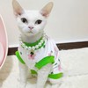 PUMYPOREITY Sphynx Cat Clothes, Stretchy Sweater, Soft Shirt, Pullover Pajamas,
