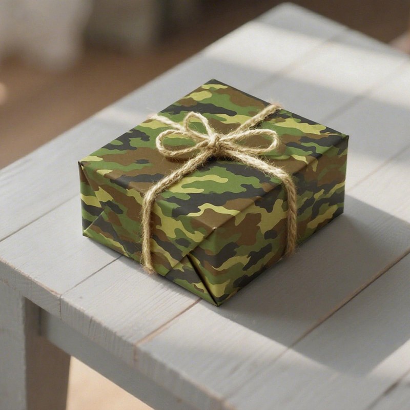 AVXINSOK Camo Wrapping Paper 6 Sheets 27.5 x 19.7 Inch