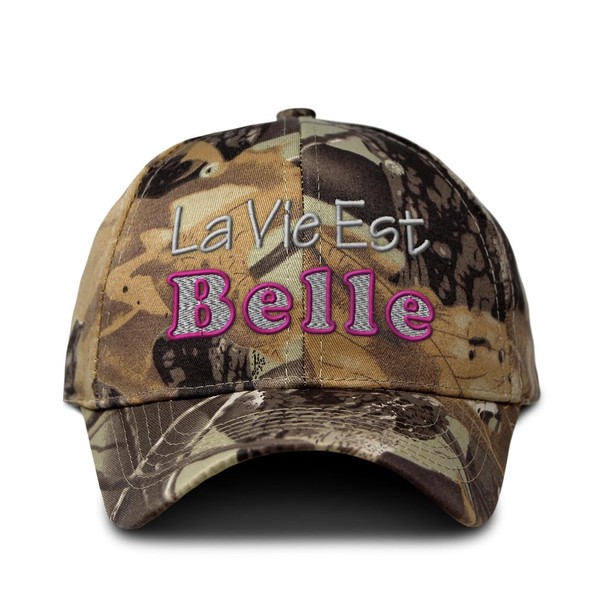 Camo Baseball Cap La Vie Est Belle Cotton Hunting Dad