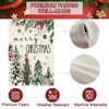 Christmas House Flag 28x40 Inch Large Winter Pine Trees Farmhouse