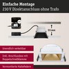 Paulmann Cole 93132 LED Recessed Light 3-Step-Dim IP44 Square 88