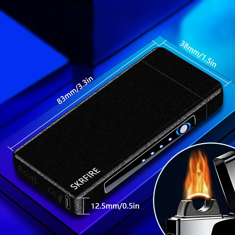 SKRFIRE Electric Lighters Candle Lighter Rechargeable USB Lighter Plasma Arc