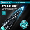 LIBRATON Four Spiral Flute Step Drill Bit, M35 Cobalt Unibit