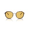 Coach HC7154 Sunglasses, Honey Tortoise/Amber Solid, 52 mm