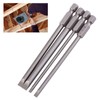 4 Pcs 100mm S2 Alloy Steel Slotted Screwdriver Bits 3mm