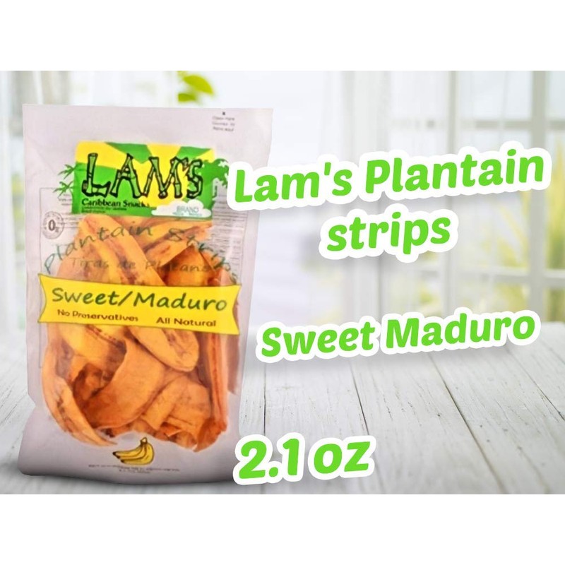 Lam's Plantain strips | Vegetable snacks | 2.1oz | 60g