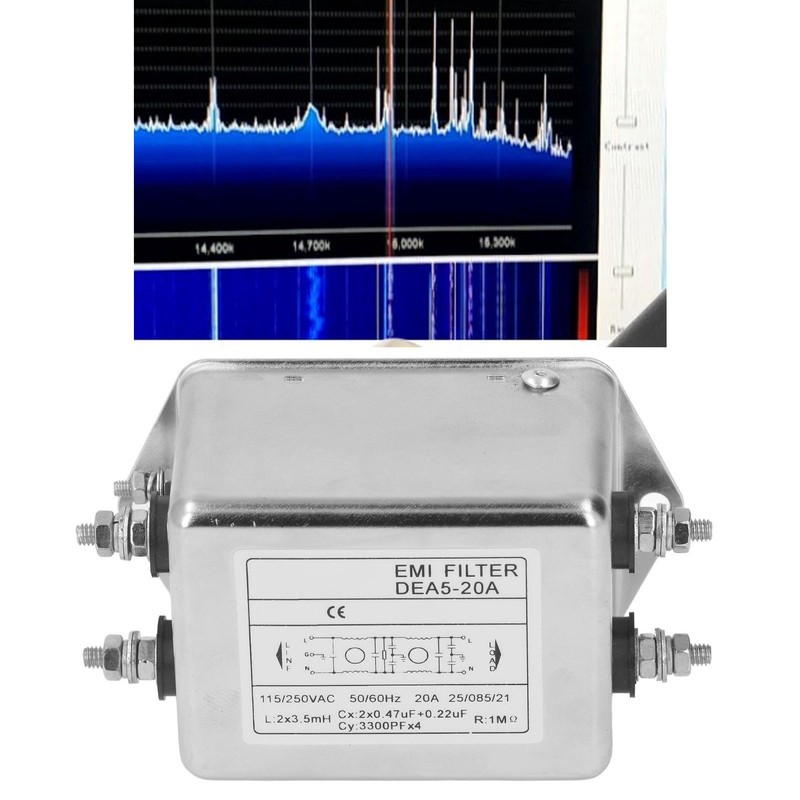 Noise Suppressor Power EMI Filter Single Phase Line Conditioner AC115V