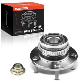 A-Premium Rear Wheel Bearing and Hub Assembly with ABS Ring & 5-Lug Compatible with Kia Sportage 2005-2010 & Hyundai Tucson 2005-2009, FWD & 4-Wheel ABS Only