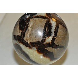 ✦ Bella-gems ✦ 54mm 215g "Individual Selected/Unique"~Madagascar SEPTARIAN Nodule (Dragon Stone) Metaphysical Healing Sphere Mineral Specimen - D1346