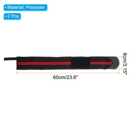 PATIKIL Wrist Brace, 2 Pcs Lifting Wrist Wraps Wrist Brace for Tunnel Gym Straps for Men Women Weightlifting Powerlifting, Deep Red