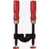 Bessey KT5-2 Edge clamp with two wooden handle, Black/Red/Silver