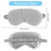 WY LIGHTING LEVEL 2 Pcs Plush Eye Mask Soft Sleeping