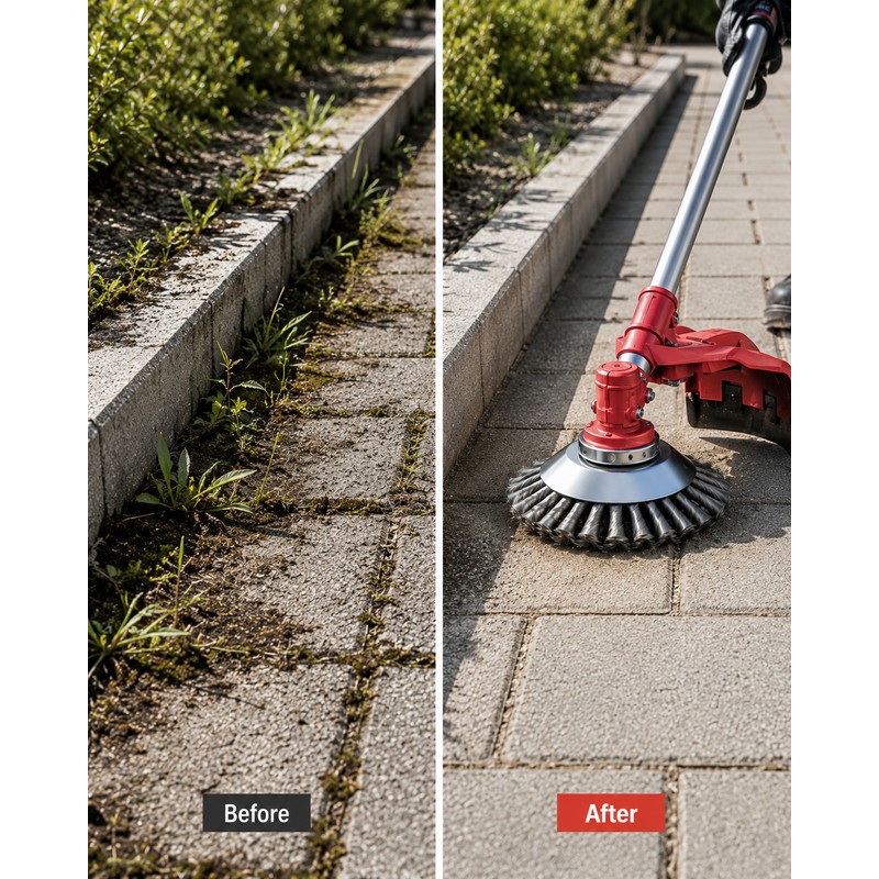 Steel Wire Weed Brush Cutter Head for Trimmers – 25.4