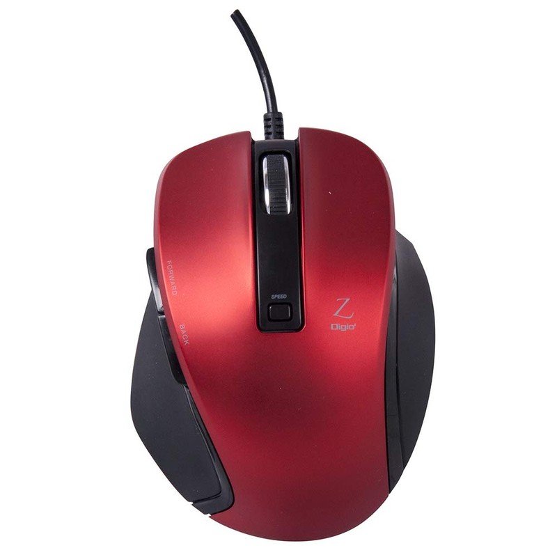 Nakabayashi Z7509 Digio2 Ultimate Shape Wired Mouse 5 Buttons Blue