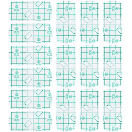 VARMDUKKE 15pcs Disposable Eyebrow Tape Protection, Plastic Waterproof Shower Eye Shield, Transparent Soft Protective Film for Bathing, Swimming, Microblading Aftercare