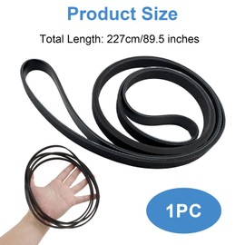 WE12M29 Dryer Belt for GE GTD42EASJ2WW GTD33EASK0WW GTD42GASJ2WW GTD33GASK0WW DBXR463ED2WW DBXR463ED1WW GTDP490ED7WS, Dryer Drum Drive Belt Replacement Part for GE & Hotpoint